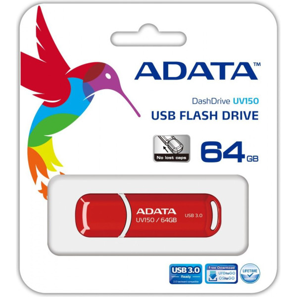 ADATA DashDrive Value UV150 64GB USB3.0 Red