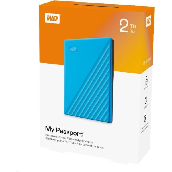 WD My Passport 2TB niebieski