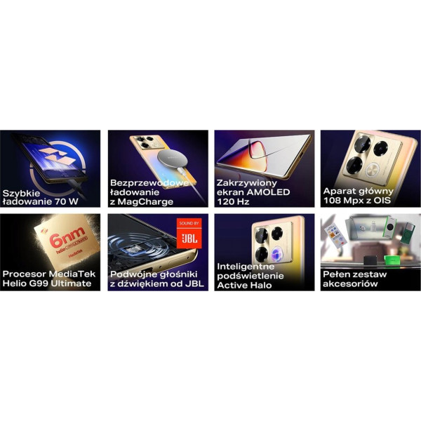 Smartfon Infinix NOTE 40 PRO 12/256GB Titan Gold