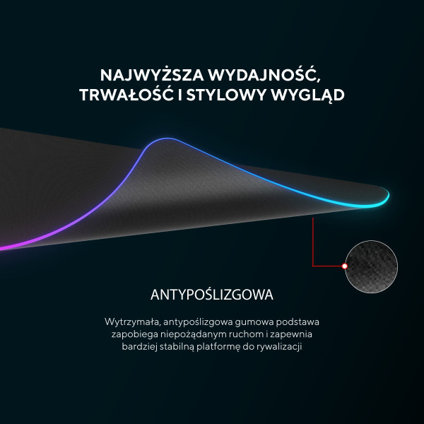 Podkładka pod mysz - Rampage MP-24 RGB