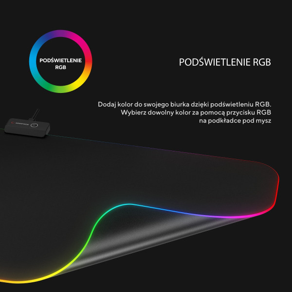 Podkładka pod mysz - Rampage MP-24 RGB