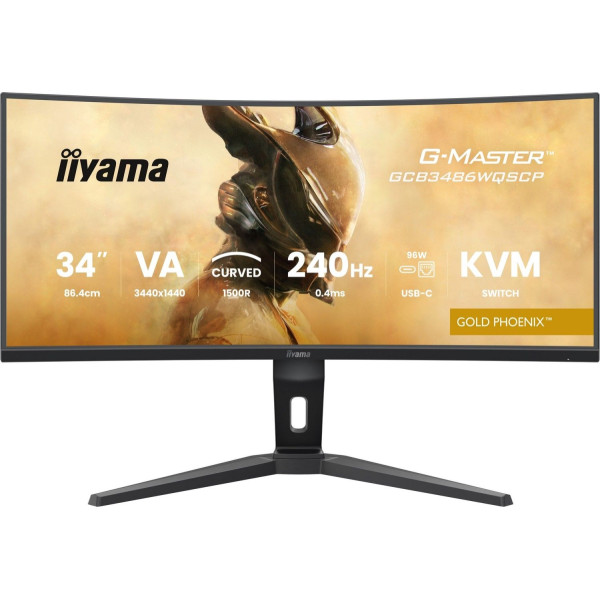 iiyama G-Master GCB3486WQSCP-B1 Gold Phoenix - 240Hz | UWQHD | 34'' | VA | 0,4ms