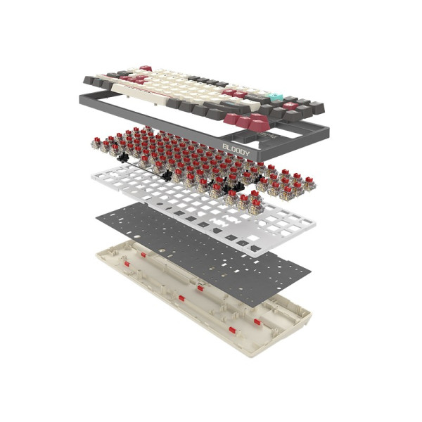 A4Tech Bloody S87 Pixels Red USB (BLMS RED Plus Switches)