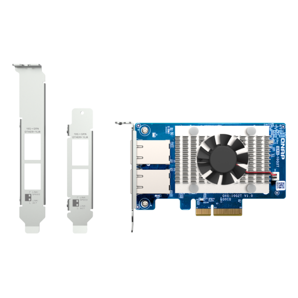QNAP QXG-10G2T | 2-portowa karta rozszerzeń 10GbE Base-T dla QNAP/PC