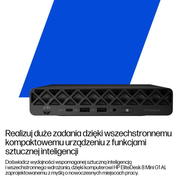 Komputer HP EliteDesk 8 Mini G1i 998Z8ET Ultra 5 235T 16GB 512SSD W11Pro