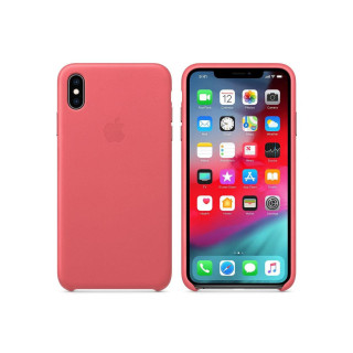 Apple iPhone XS Max Leather Case zgaszony róż (MTEX2ZM/A)