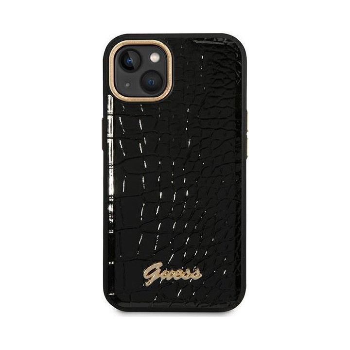 Guess Croco Collection do iPhone 14 Plus (czarny)