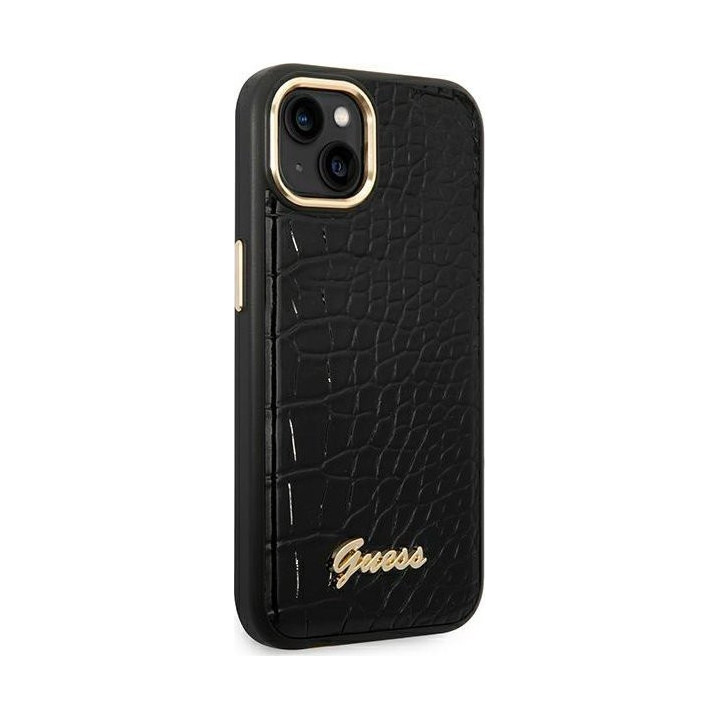 Guess Croco Collection do iPhone 14 Plus (czarny)