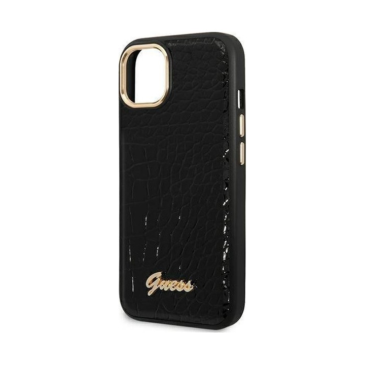 Guess Croco Collection do iPhone 14 Plus (czarny)