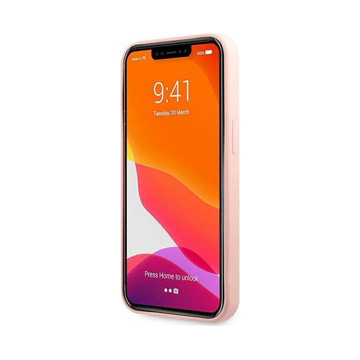 Guess Silicone 4G Big Logo do iPhone 13 Pro (różowy)