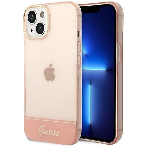 Guess Translucent do iPhone 14 Plus (różowy)