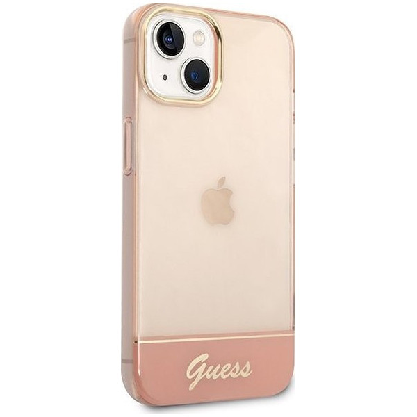 Guess Translucent do iPhone 14 Plus (różowy)