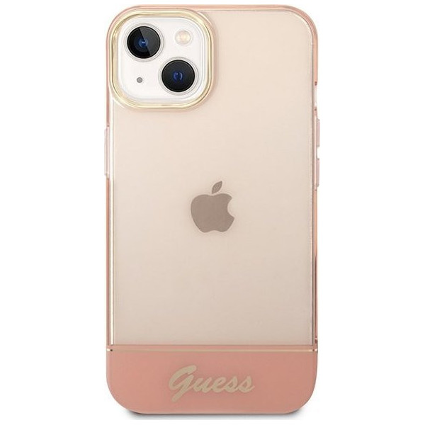 Guess Translucent do iPhone 14 Plus (różowy)