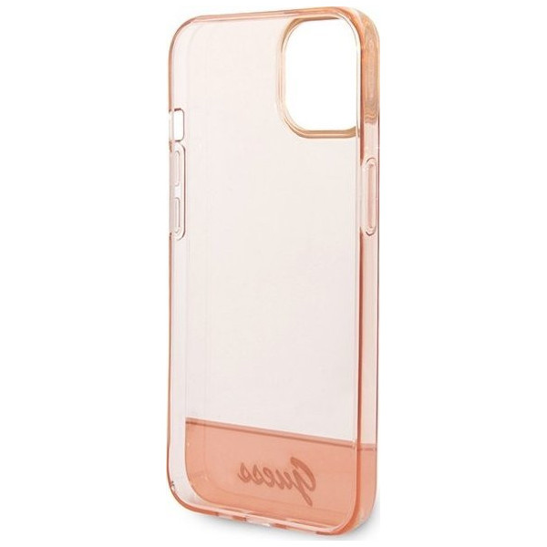 Guess Translucent do iPhone 14 Plus (różowy)