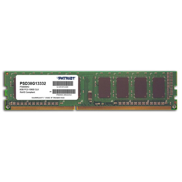 Pamięć Patriot Memory Signature PSD38G13332 (DDR3 DIMM; 1 x 8 GB; 1333 MHz; CL9)