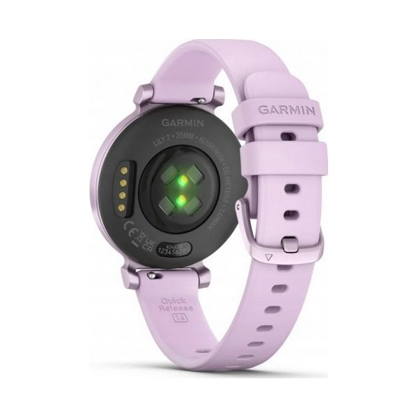 Garmin Lily 2 z czujnikiem tętna HRM Elevate Ox (liliowa ramka / liliowa koperka / liliowy pasek)