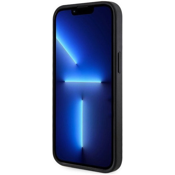 Guess 4G Printed Stripes MagSafe - Etui iPhone 14 Plus (Czarny)