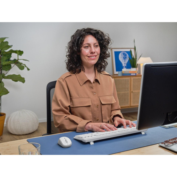 Klawiatura + mysz Trust ODY II Wireless White US