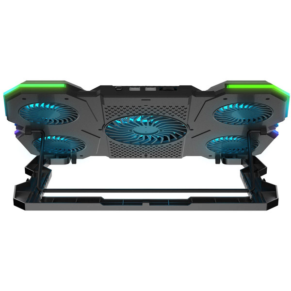 Rampage AD-RC14 X-RANGER Podstawka chłodząca pod laptop 9-17'' RGB regulowana cicha