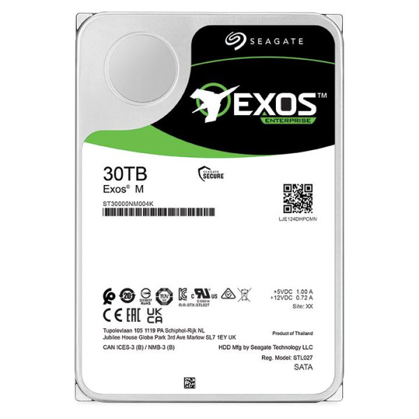 Seagate Exos M ST30000NM004K 30TB SATA
