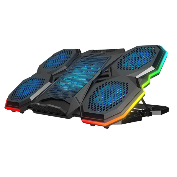 Rampage AD-RC14 X-RANGER Podstawka chłodząca pod laptop 9-17'' RGB regulowana cicha