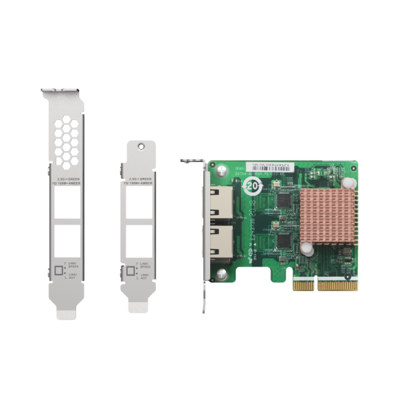 QNAP QXG-2G2T-I225 | 2-portowa karta rozszerzeń 2,5GbE RJ45 dla QNAP/PC