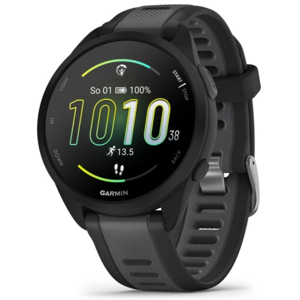 Garmin Forerunner 165 z czujnikiem tętna HRM Elevate Ox (czarna koperta / łupkowy pasek)