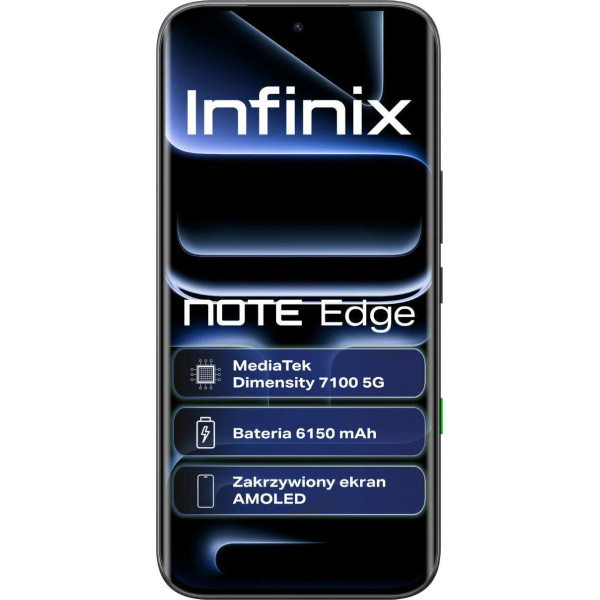 Telefon Infinix Note Edge 8/256GB Shadow Black