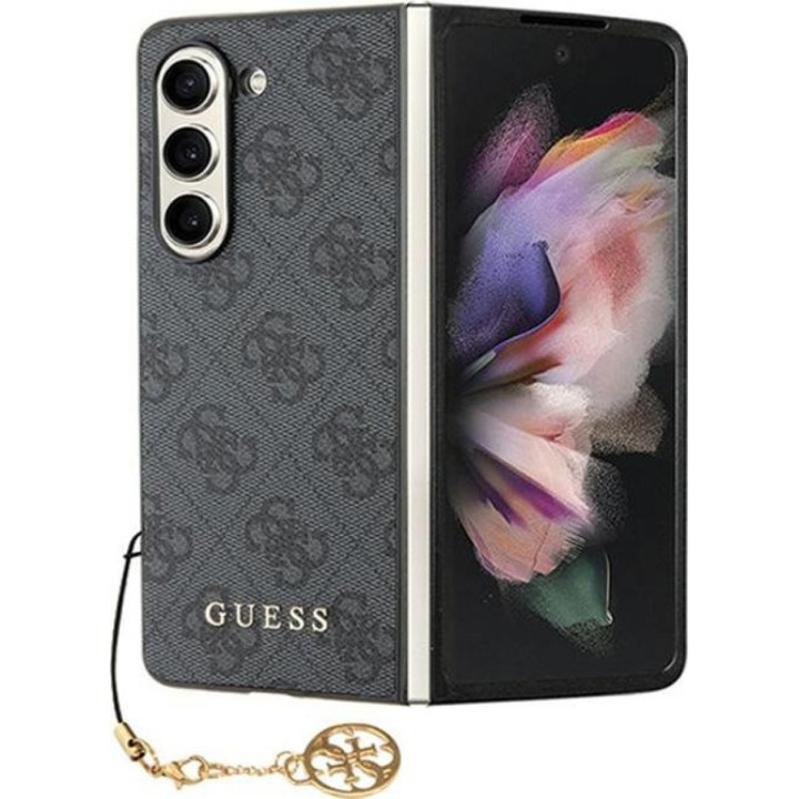 Guess 4G Charms Collection - Etui do Samsung Galaxy Z Fold 5 (szary)