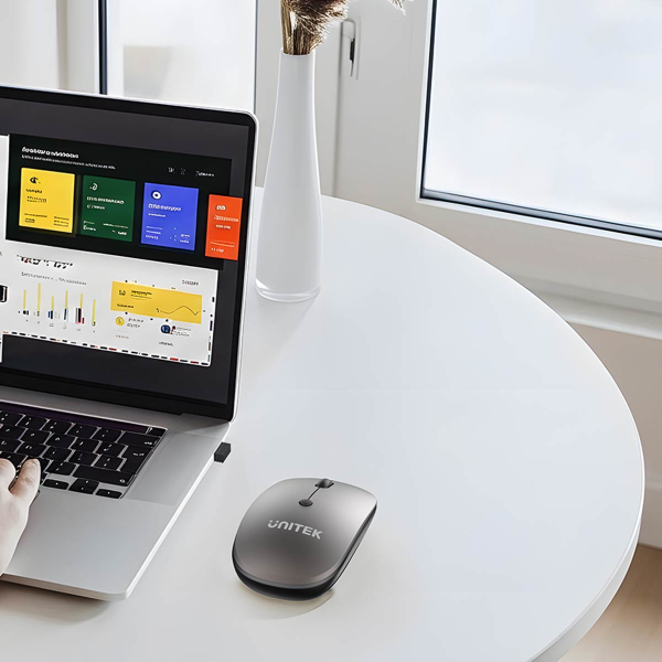 Unitek Bezprzewodowa mysz optyczna biurowa 2.4GHz