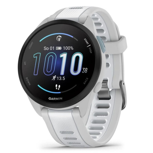 Garmin Forerunner 165 z czujnikiem tętna HRM Elevate Ox (mglistoszara koperta / kamiennobiały pasek)