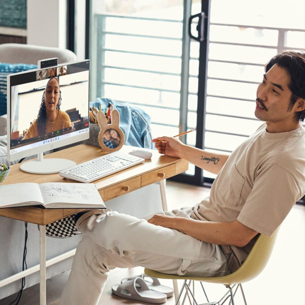 HP AIO 24-cr0124nw i3-N300 23.8 FHD IPS 250nits AG 8GB DDR4 3200 SSD512 UHD Cam720p kB+Mouse Win11 Shell White 2Y