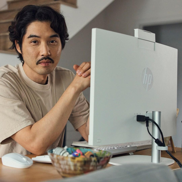 HP AIO 24-cr0124nw i3-N300 23.8 FHD IPS 250nits AG 8GB DDR4 3200 SSD512 UHD Cam720p kB+Mouse Win11 Shell White 2Y