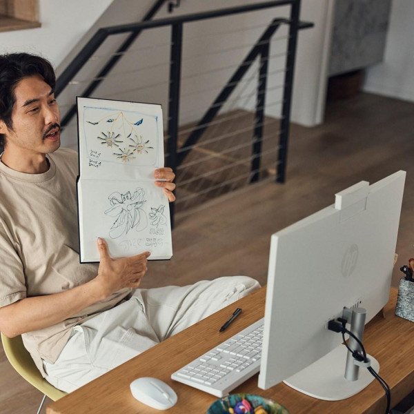 HP AIO 24-cr0124nw i3-N300 23.8 FHD IPS 250nits AG 8GB DDR4 3200 SSD512 UHD Cam720p kB+Mouse Win11 Shell White 2Y