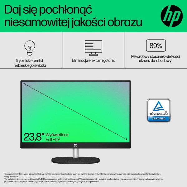 HP AIO 24-cr0124nw i3-N300 23.8 FHD IPS 250nits AG 8GB DDR4 3200 SSD512 UHD Cam720p kB+Mouse Win11 Shell White 2Y