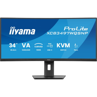 iiyama XCB3497WQSNP-B1 - 34'' | VA | UWQHD | 0.4ms | 120Hz | KVM