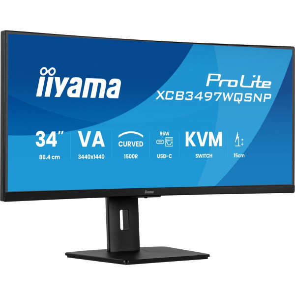 iiyama XCB3497WQSNP-B1 - 34'' | VA | UWQHD | 0.4ms | 120Hz | KVM