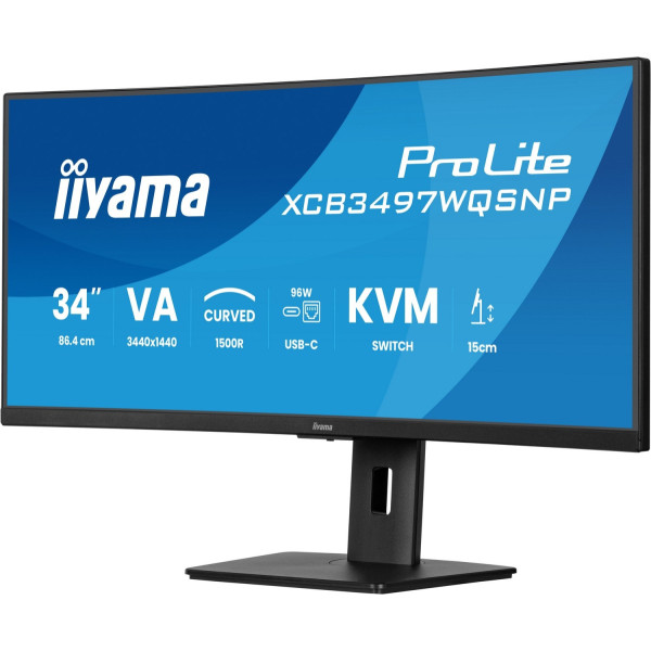 iiyama XCB3497WQSNP-B1 - 34'' | VA | UWQHD | 0.4ms | 120Hz | KVM