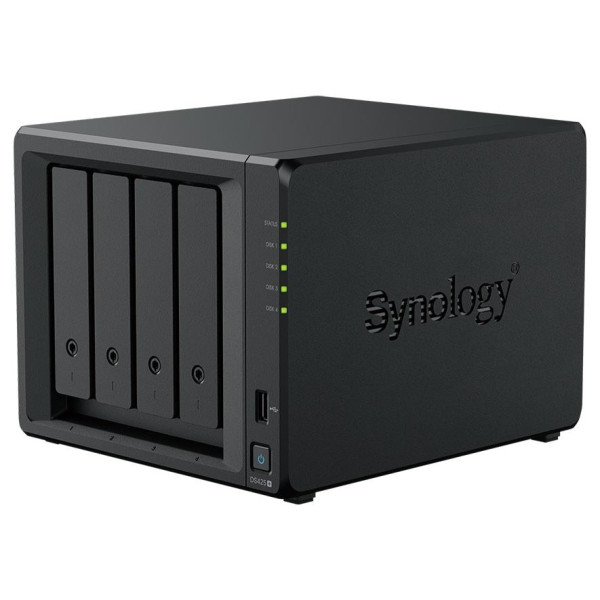 Synology DS425+ | 4-zatokowy serwer NAS, Intel Celeron, 2GB RAM, 2x M.2 NVMe, Tower