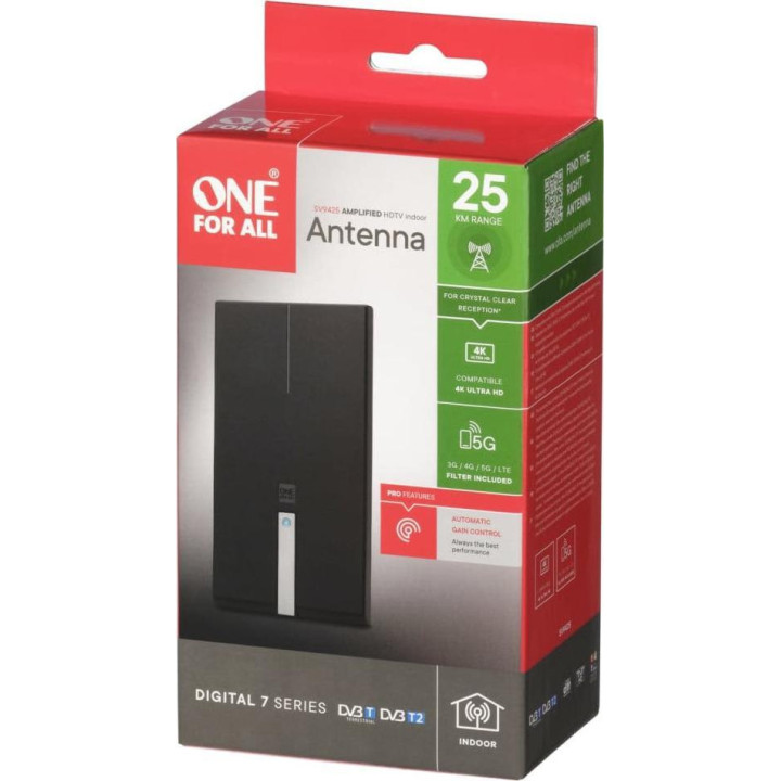 One For All SV 9425_5G AMPL INDOOR ANT AGC DVB-T2 5G EU