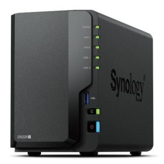 Synology DS225+ | 2-zatokowy serwer NAS, Intel Celeron, 2GB RAM, 2x 1GbE RJ-45, Tower