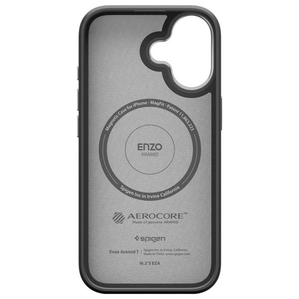 Spigen Enzo Aramid ”T” MAG Magsafe iPhone 17 black/silver
