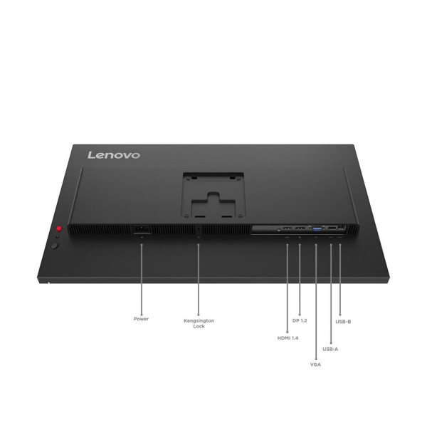Lenovo ThinkVision T27-40 27  IPS FHD AG 4ms 300nits 120Hz HDMI  DP USB Webcam Eclipse Black