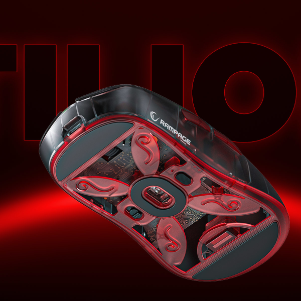 Rampage mysz bezprzewodowa TILION Czarna