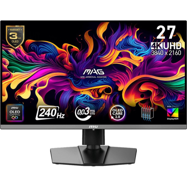 MSI MAG 272UP QD-OLED X24 - 240Hz | 4K | QD-OLED | 26.5''