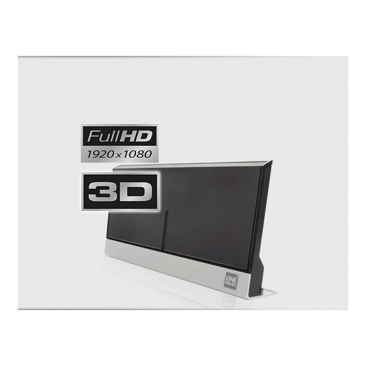 Antena pokojowa SV9385 One For All , 5G z zasilaczem, płaska, czarna