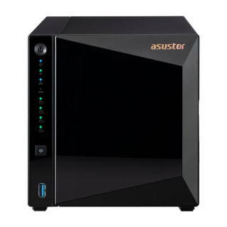 NAS Asustor AS3304T v2; Tower; 4x (3.5  SATA HDD/ 2.5  SSD); Realtek RTD1619B  2GB DDR4  1x 2.5GbE  3x USB 3.2