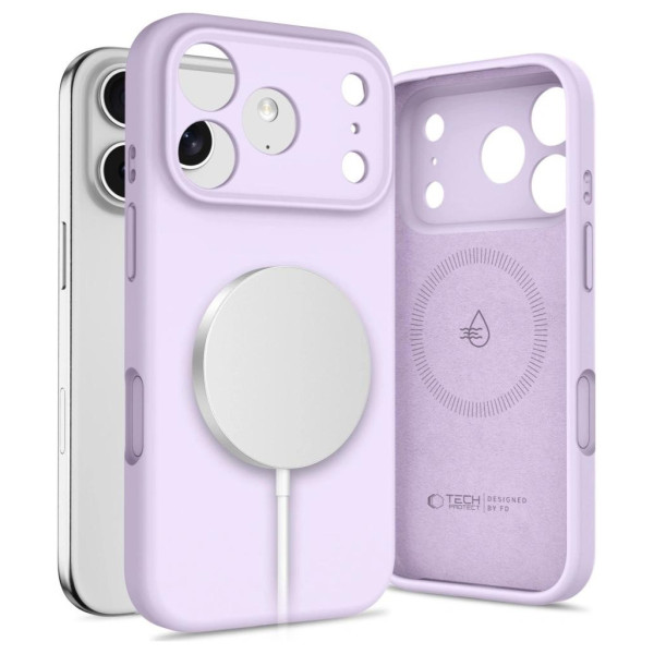 Tech-Protect Silicone Magsafe iPhone 17 Pro Mauve