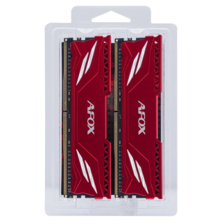 AFOX GAMING DDR4 2X16GB 3200MHZ CL16 RANK1 XMP2 RED AFLD432PS1CAD