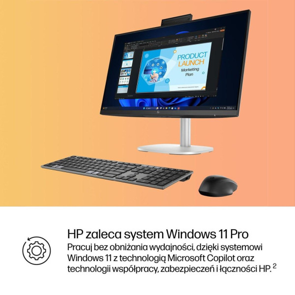 Komputer AiO HP EliteStudio 8 G1i C9TQ9ET Ultra 5 235 Touch 23,8" FHD 16GB 512SSD W11Pro